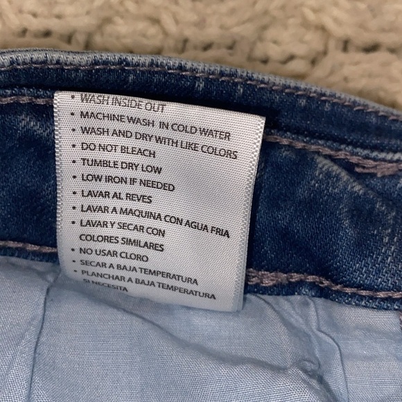 Kancan acid washed jeans size 9/28 exposed button fly - Picture 7 of 11